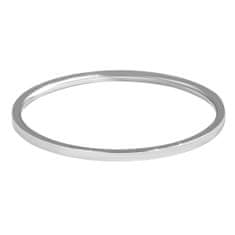 Troli Elegantný minimalistický prsteň z ocele Silver (Obvod 49 mm)