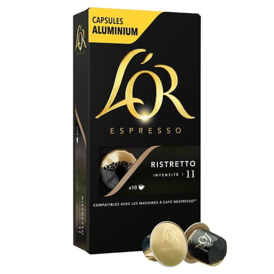L'Or Espresso Ristretto 10 hliníkových kapsulí kompatibilných s kávovary Nespresso®*