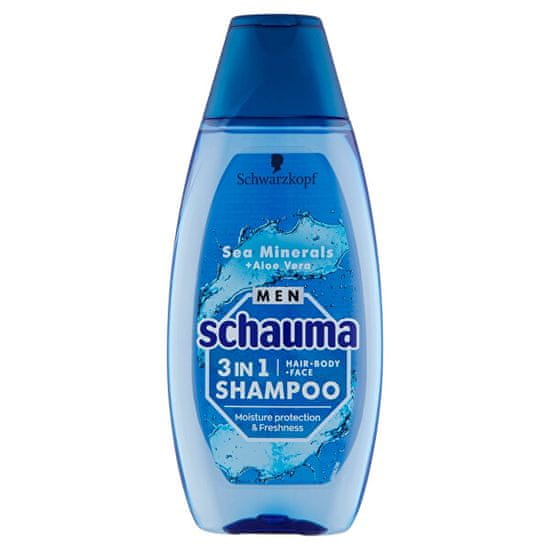 Schauma Šampón pre mužov 3v1 Sea Mineral s + Aloe Vera ( Hair Face Body Shampoo)