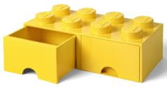 LEGO Úložný box 8 so šuplíkmi žltá