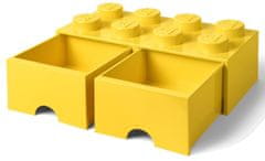 LEGO Úložný box 8 so šuplíkmi žltá