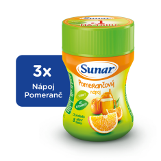 Sunar rozpustný nápoj pomarančový 3x200g