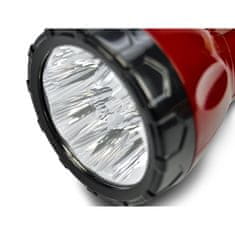 Solight Solight nabíjacie LED svietidlo, plug-in, Pb 800mAh, 9x LED, červenočierna WN10