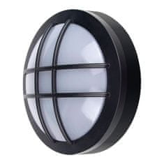 Solight Solight LED vonkajšie osvetlenie guľaté s mriežkou, 20W, 1500L, 4000K, IP65, 23cm, čierna WO754