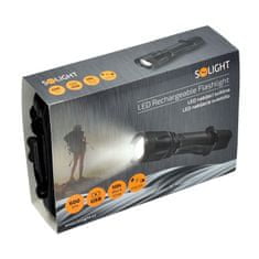 Solight Solight nabíjacie LED svietidlo, 600lm, XM-L2 T6, fokus, 2200mAh Li-Ion, USB nabíjanie WN22