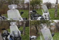 SEFIS plexi navýšenie na motocykel ľahko dymové PC