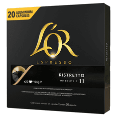 L'Or Espresso Ristretto 20 hliníkových kapsulí kompatibilných s kávovary Nespresso®*