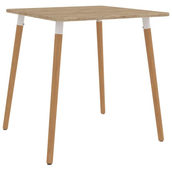 Vidaxl Jedálenský stôl 80x80x75 cm, kov
