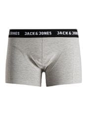 Jack&Jones 3 PACK - pánske boxerky JACANTHONY 12160750 Black - Blue nights - LGM (Veľkosť XL)
