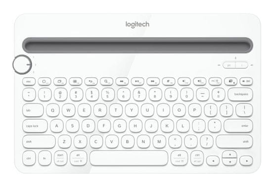 Logitech Bluetooth Multi-Device Keyboard K480 US, biela (920-006367)