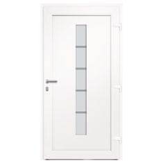 Vidaxl Vonkajšie dvere, hliník a PVC, antracit, 110x210 cm