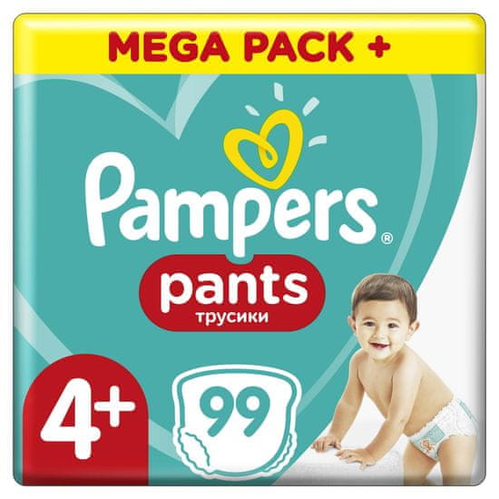 Pampers Pants Maxi + vel. 4+ (99 ks) - plienkové nohavičky (9-15 kg) - Mega Box