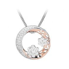 Silver Cat Romantický bicolor náhrdelník so zirkónmi SC431