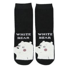 AuraVia Ponožky White bear 35-38, čierne