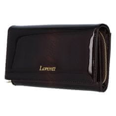 Lorenti Priestranná dámska kožená peňaženka v luxusnom prevedení Lucia, hnedá