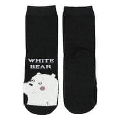 AuraVia Ponožky White bear 35-38, čierne