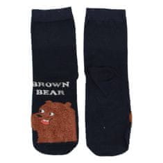 AuraVia Ponožky Brown Bear 35-38, čierne