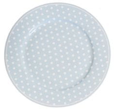 Isabelle Rose Dezertný tanier modrý s bodkami 20 cm