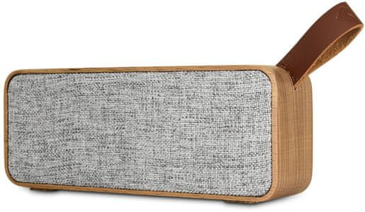 reproduktor z udržateľných materiálov drevený z bukového dreva energy sistem eco beech wood Bluetooth technológie usb prehrávanie fm tuner aux in vstup stereo zvuk 8h výdrž na nabitie podpora hlasových asistentov mikrofon pre handsfree