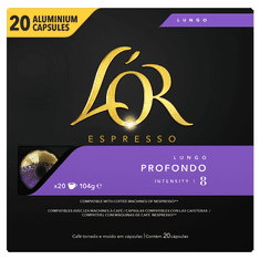 Espresso Lungo Profondo 20 hliníkových kapsulí kompatibilných s kávovary Nespresso®*