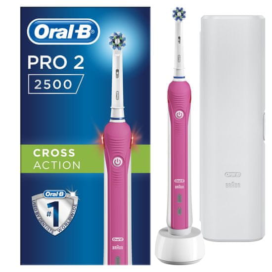 Oral-B Pro 2500 Pink 3DWhite Cross Action