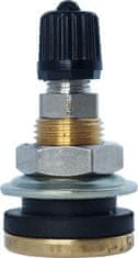 SCHRADER Krátky kovový vodný bezdušový ventil – diera 16mm