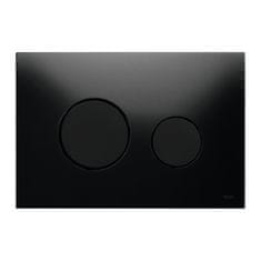 Tece TECEloop- Ovládacie tlačidlo, sklenené, čierne sklo - čierna 9240657