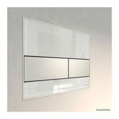 Tece TECEsquare - Ovládacie tlačidlo, sklenené, biele sklo, biela 9240800