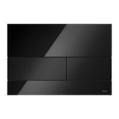 Tece TECEsquare- Ovládacie tlačidlo, sklenené, čierne sklo - čierne 9240809