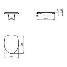 Vima 522 - WC sedátko s kovové pánty, biela