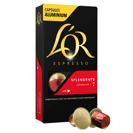 L'Or Espresso Splendente 100 hliníkových kapsúl kompatibilných s kávovarmi Nespresso®*