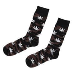VIRGINA Ponožky Marihuana 39-42, biela