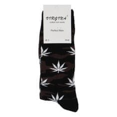 VIRGINA Ponožky Marihuana 39-42, biela