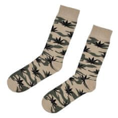 VIRGINA Ponožky Marihuana 39-42, béžová