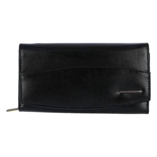Bellugio Praktická dámska kožená peňaženka Siva, čierna
