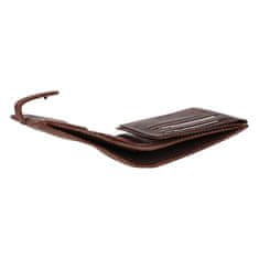 Diviley Pánska kožená peňaženka so zápalkou Kari, hnedá