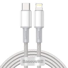 BASEUS Data kábel USB-C / Lightning PD 20W 2m, biely