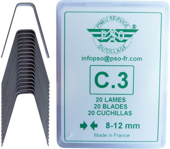 PSO Prerezávací nôž C3 – hranatý rez 8-12mm
