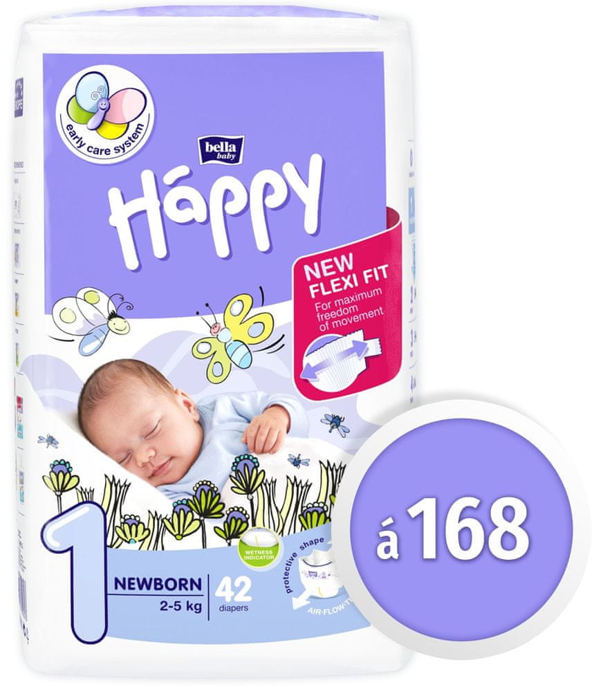 Bella Happy Baby New Born 4x 42 (168 ks)
