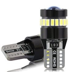 SEFIS LED žiárovka 224 W5W T10 12V 19SMD biela