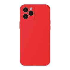 BASEUS Liquid Silica Gel Case Flexibilné gélové puzdro iPhone 12 Pro Jasne červené (WIAPIPH61P-YT09)