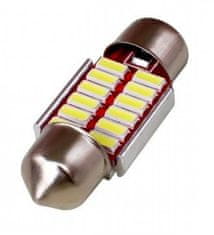 SEFIS LED žiarovka 31mm 12V 10SMD 4014 biela