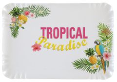 Santex Papierové tácky Tropical Paradise 28x19cm 5ks