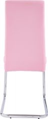 Danish Style Jedálenská stolička Aber (Súprava 4 ks), ružová