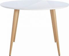 Danish Style Jedálenský stôl Canto, 110 cm, biela
