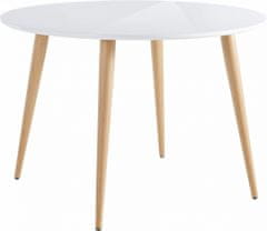 Danish Style Jedálenský stôl Canto, 110 cm, biela