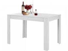 Danish Style Jedálenský stôl Lora I., 120 cm, biela
