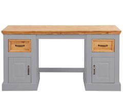 Danish Style Pracovný stôl Yvet, 150 cm, sivá