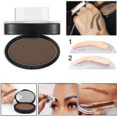 Alum online Make-up pečiatka na obočie so zrkadielkom - hnedé