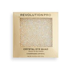 Revolution PRO Paletka očných tieňov Ultimate Crystal Eye Quad Champagne Crystal 3,2 g